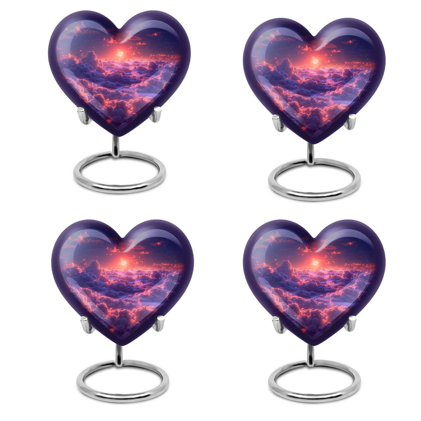 heart shaped clouds urn