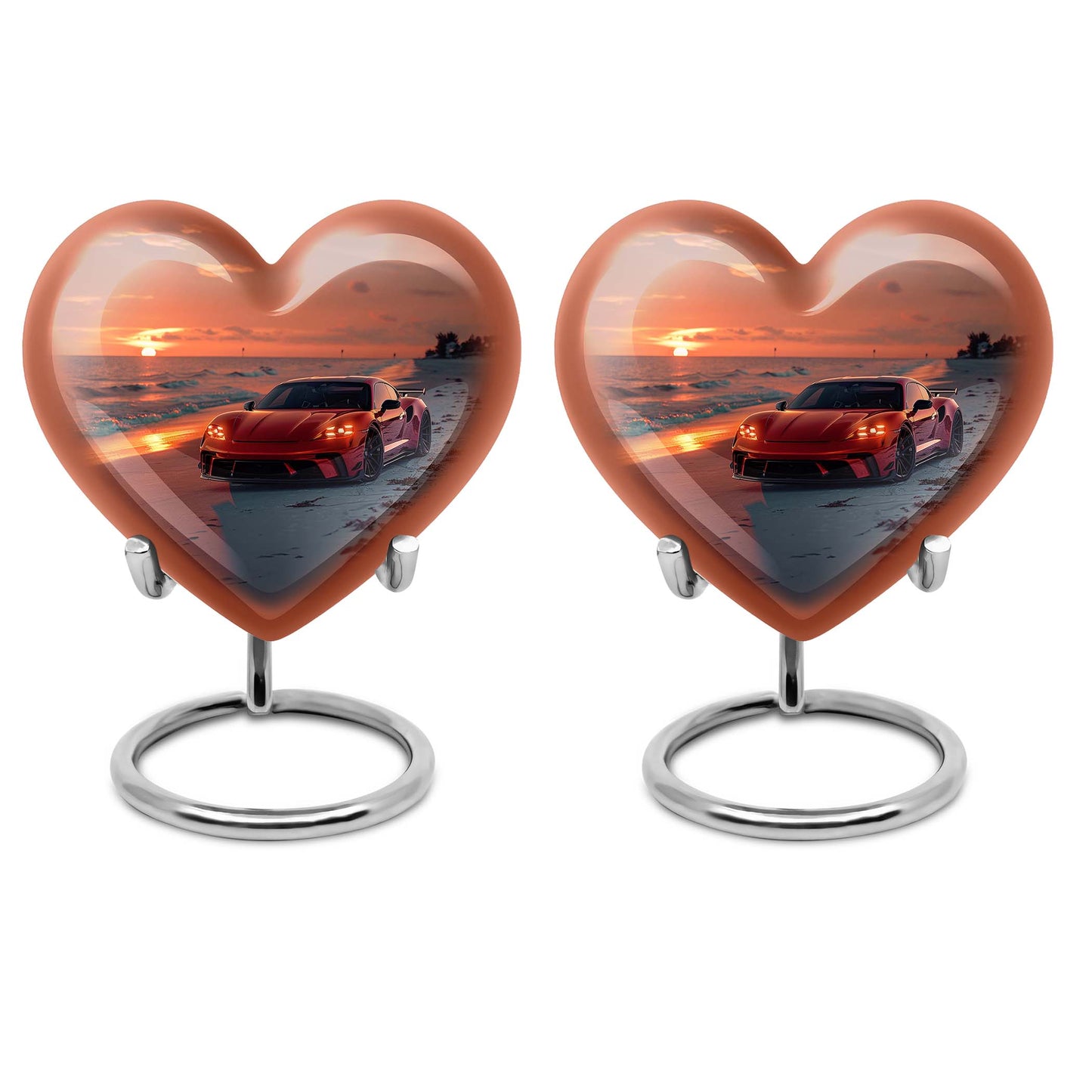 car urn heart design