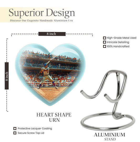 shaped baseball urn