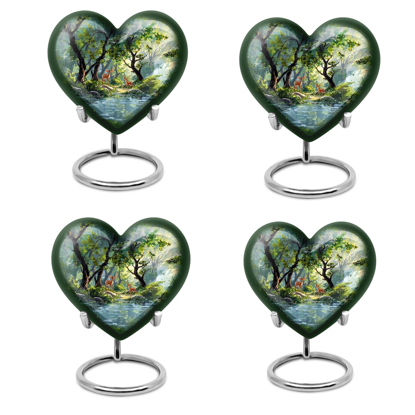Deer Heart Urn with Gramophone