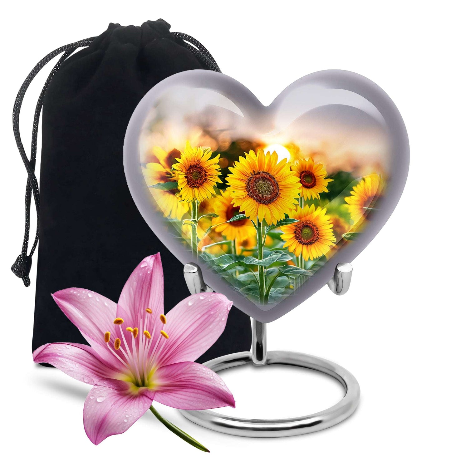 Sunflower Field Urn Human Ashes Large – Cremation Keepsakes For Men
