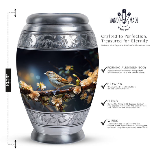 Classic 3-inch Sparrow Urn for cremation.