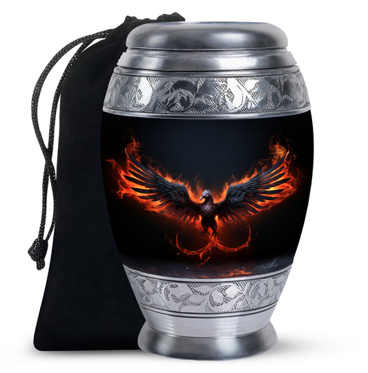 Elegant Phoenix Urn - Funeral Cremation Urns for Adult Human Ashes