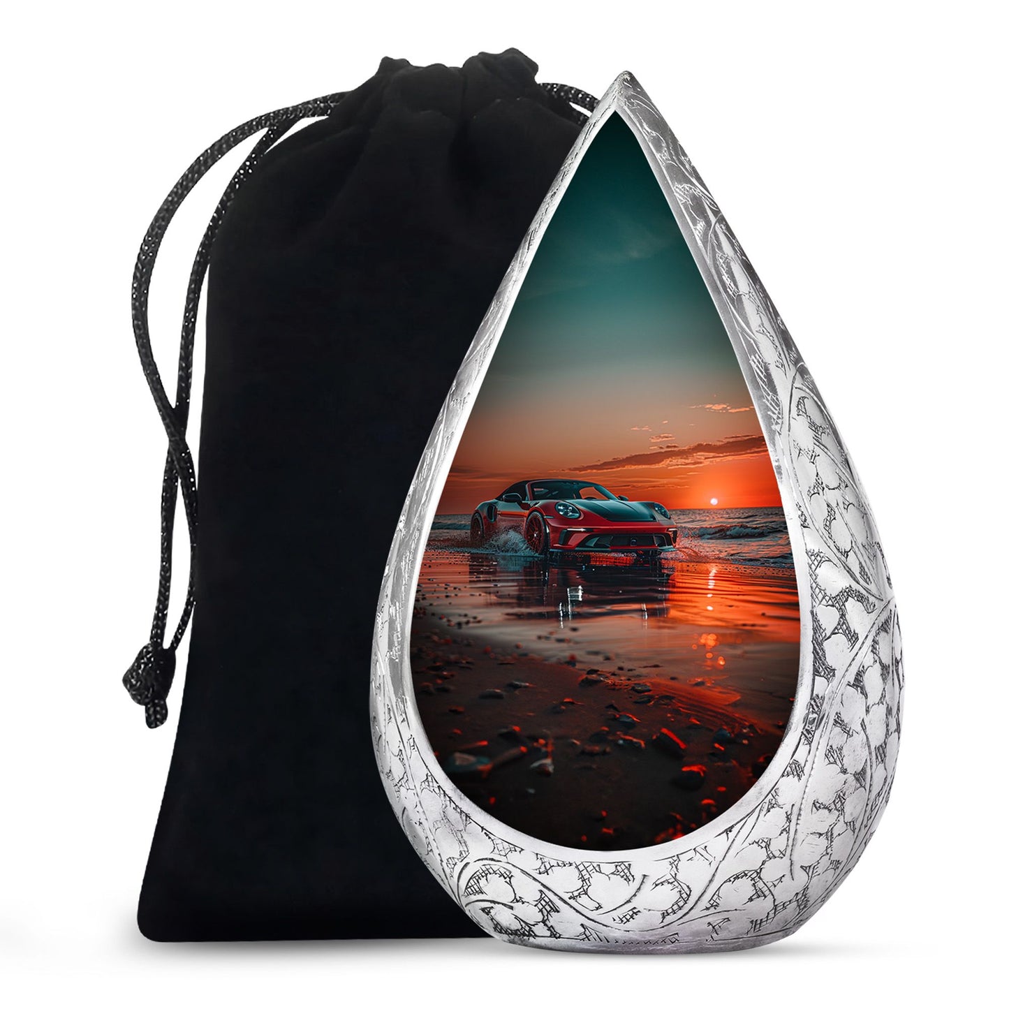 Sports Cremation Urn Adult Male - Racing Car Urn For Adult Male