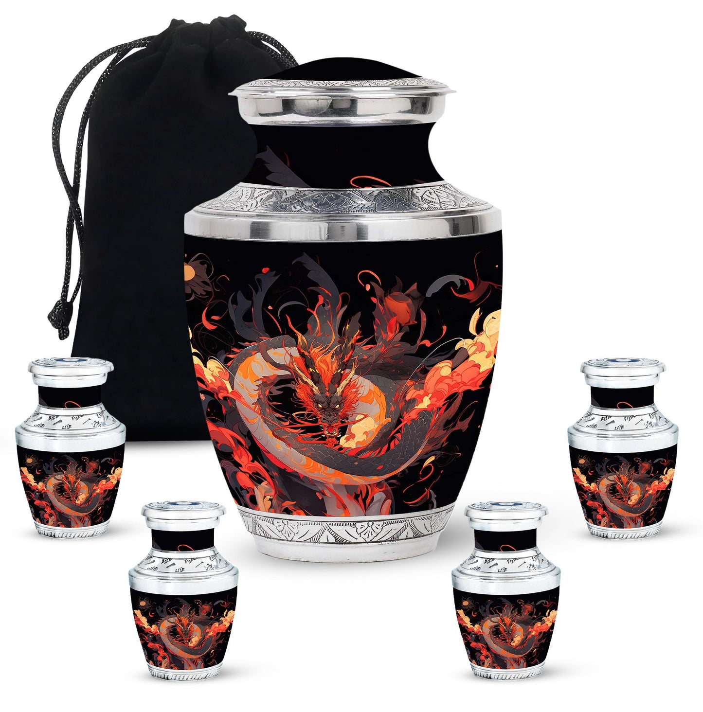 Dragon Urn Large Urn 10 Inch