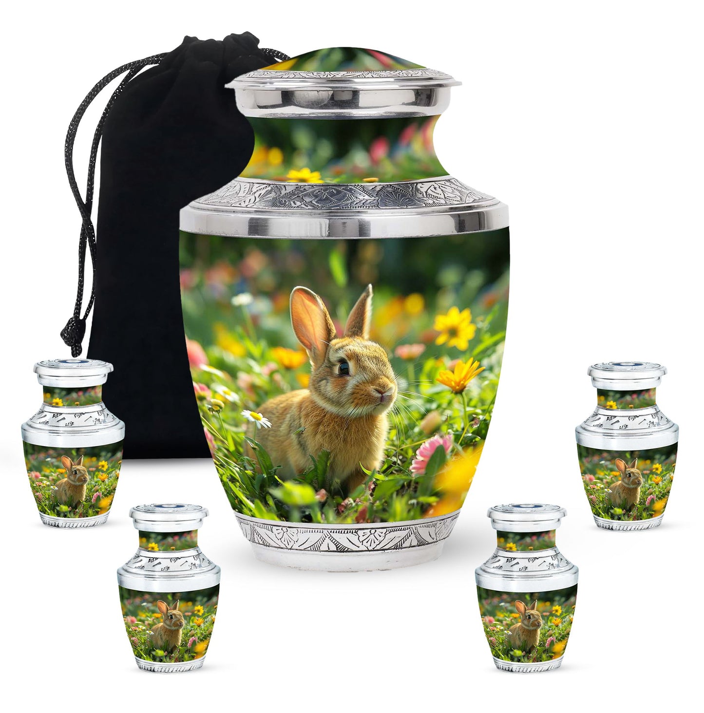 Personalized Pet Keepsake Urn for Pet Ashes - 10-inch, 200 cu in - Yatskia