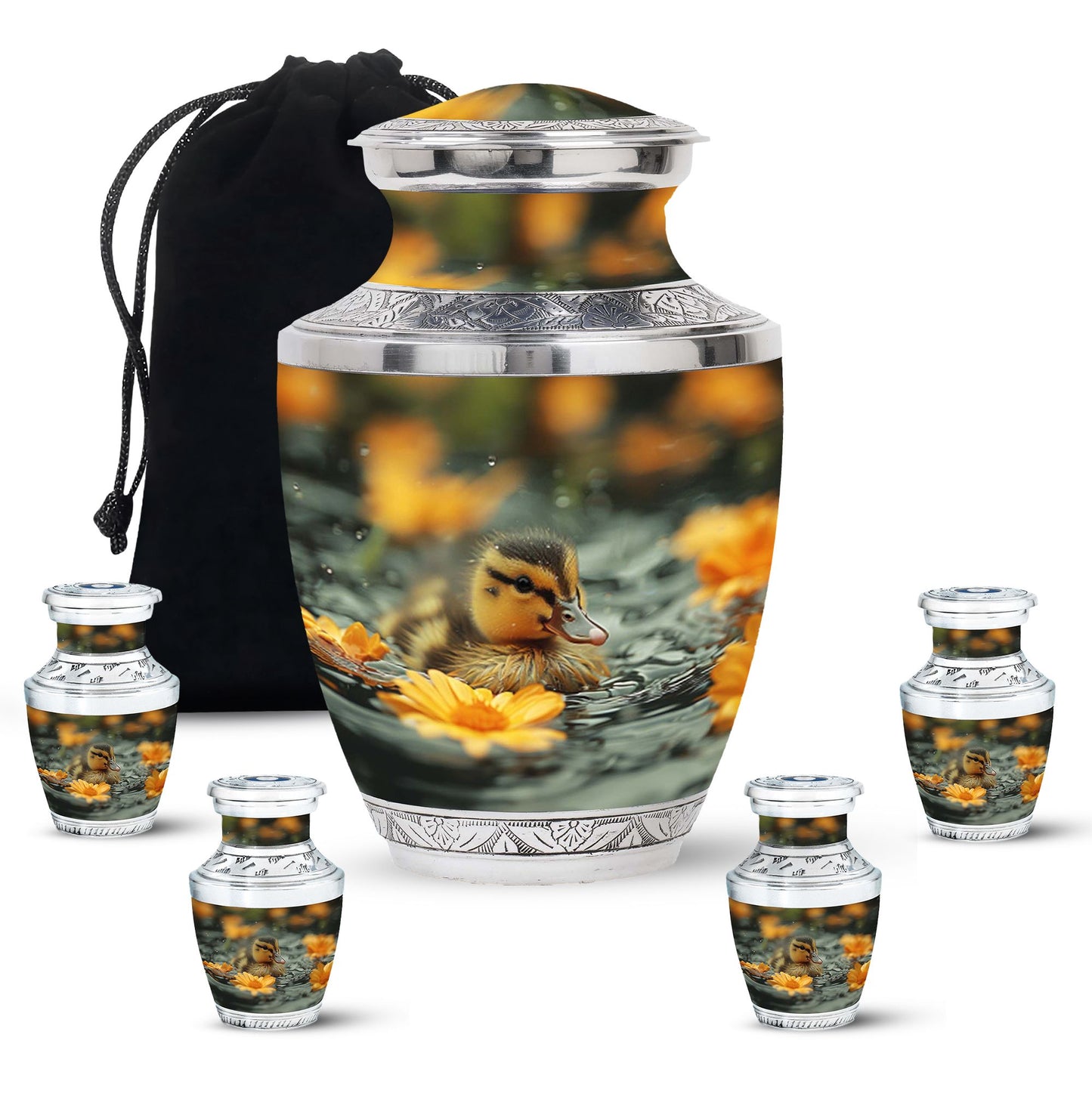 Personalized Bird Memorial Urn for Human Ashes - 10-inch, 200 cu in - Yatskia