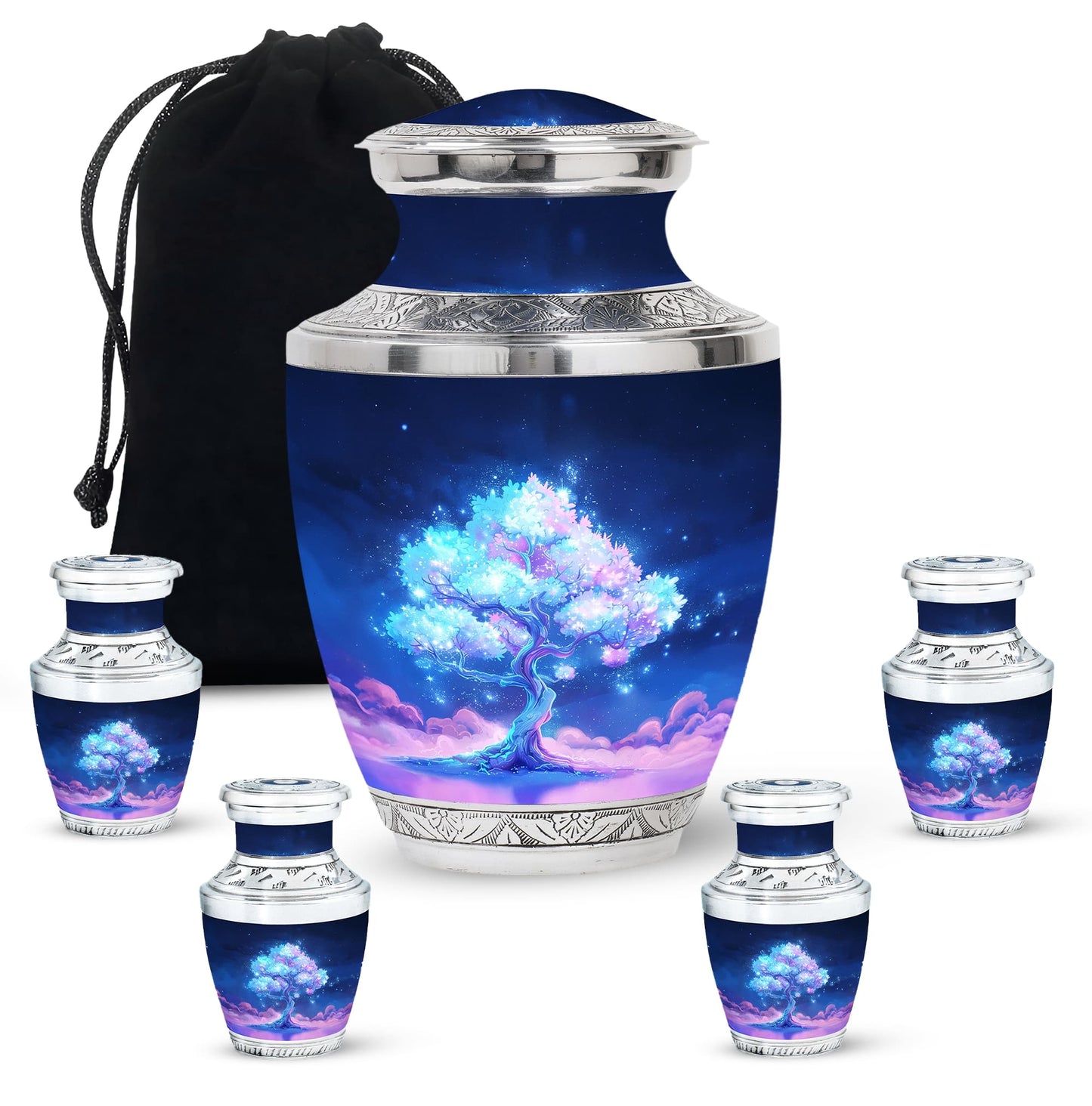 Mystical Tree Memorial Urn for Nature Lovers Cremation Keepsake