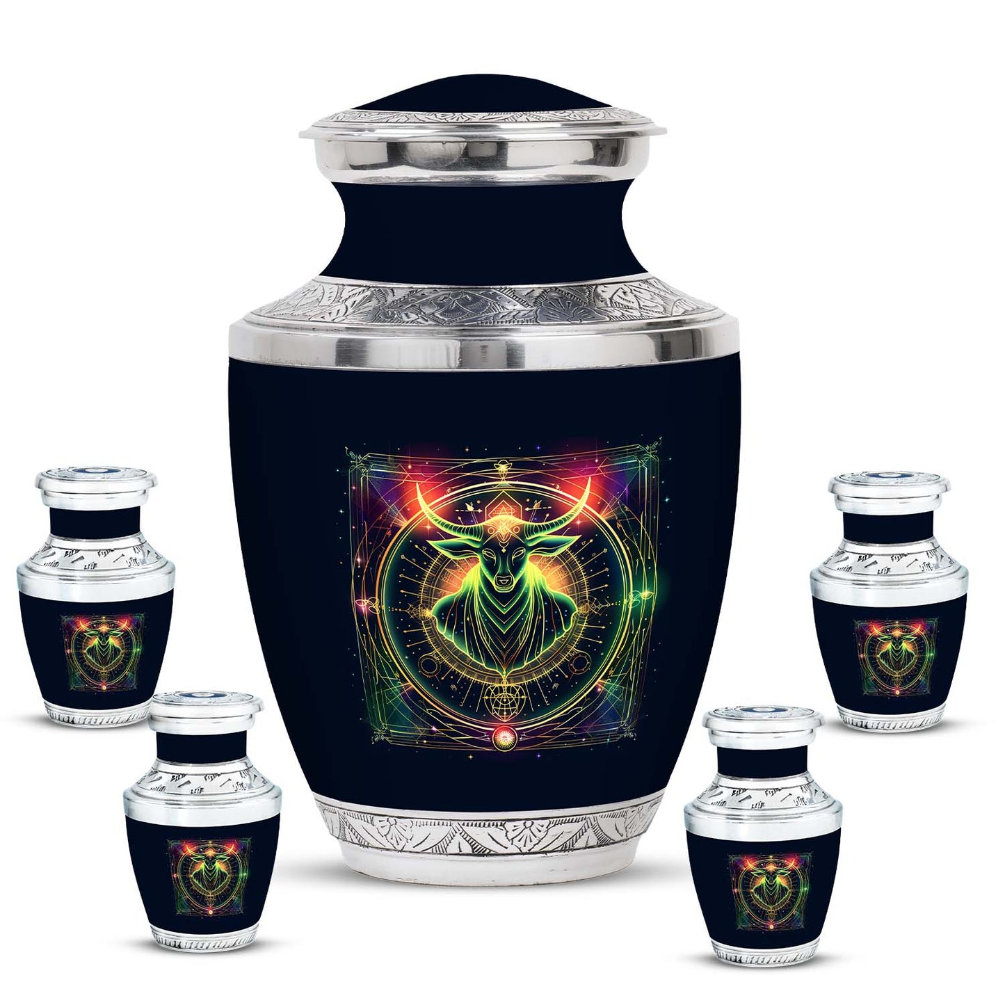 Personalized Spiritual Cremation Urn for Human Ashes - 10-inch, 200 cu in - Yatskia