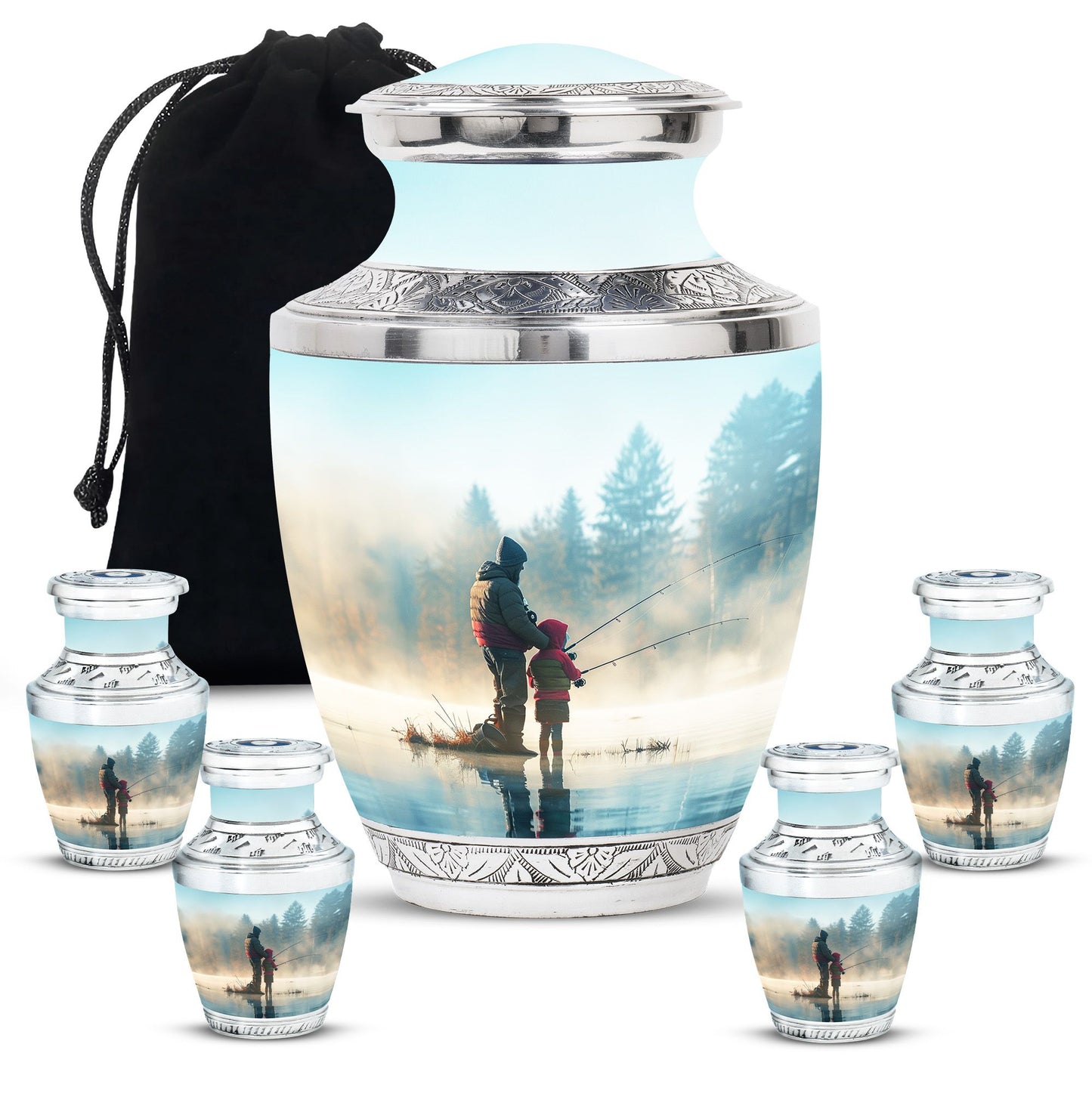 Personalized Fish Cremation Urn for Pet Ashes - 10-inch, 200 cu in - Yatskia