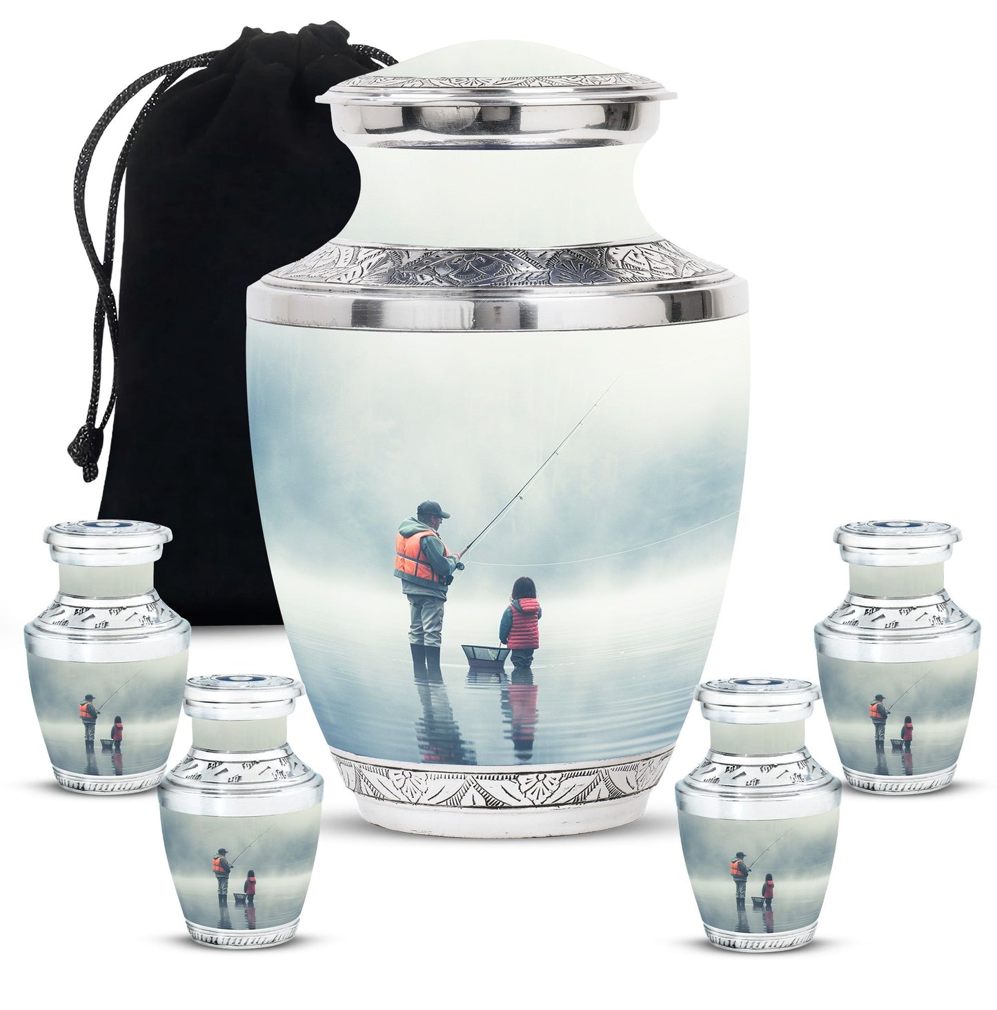 Personalized Fish Cremation Urn for Pet Ashes - 10-inch, 200 cu in - Yatskia