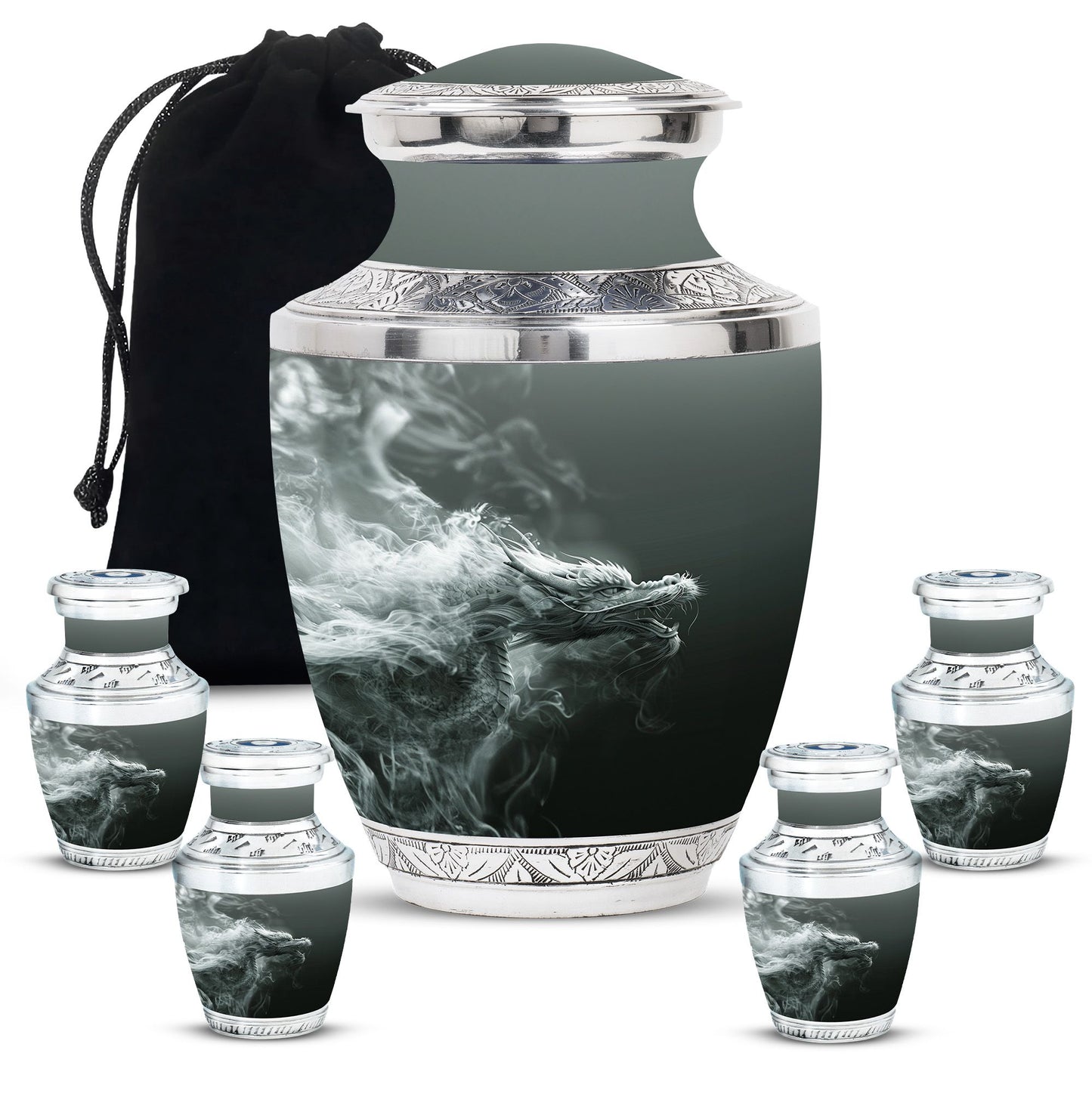 Personalized Beach Memorial Urn for Men - 10-inch, 200 cu in - Yatskia