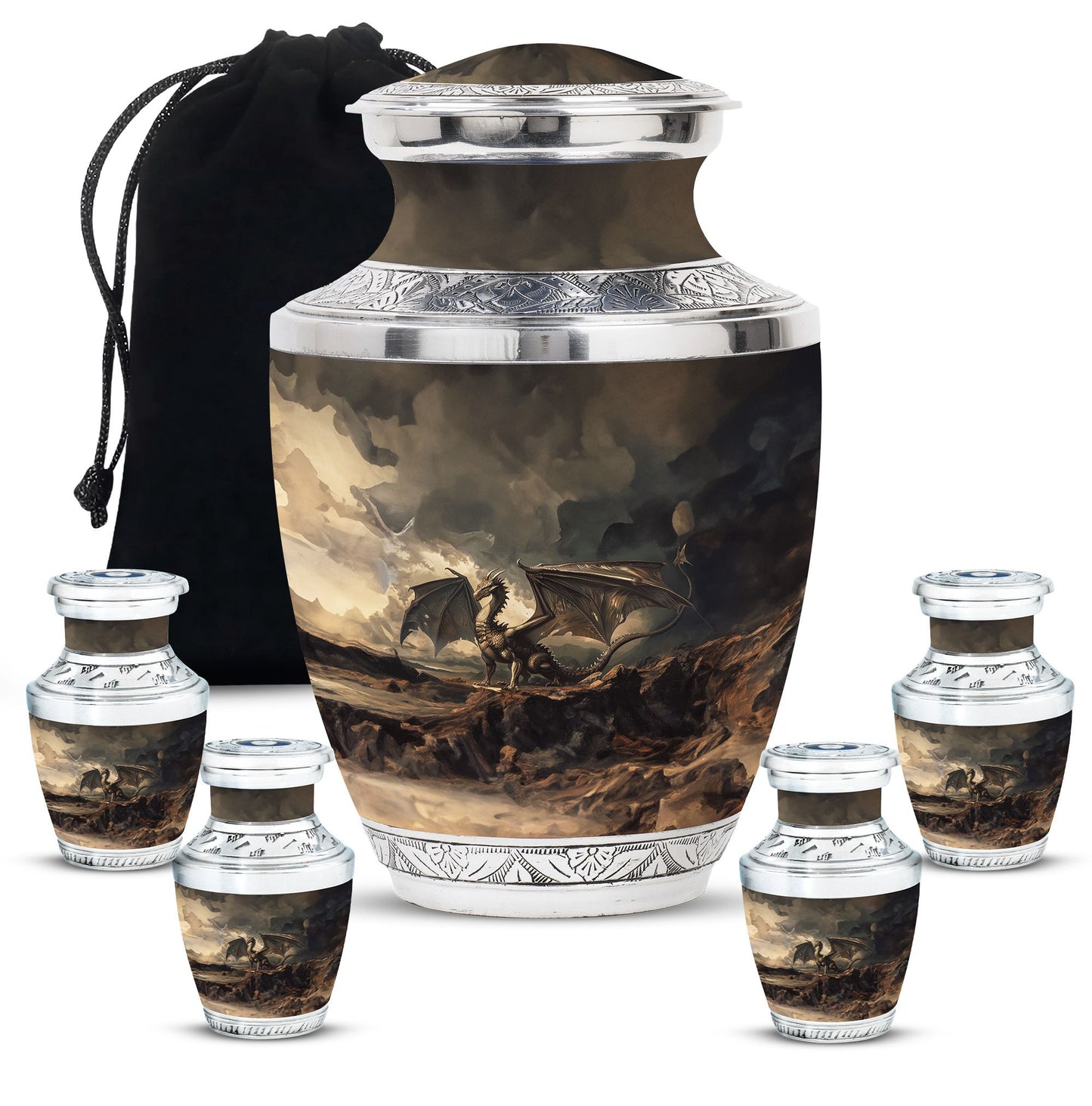Personalized Beach Keepsake Urn for Adult - 10-inch, 200 cu in - Yatskia