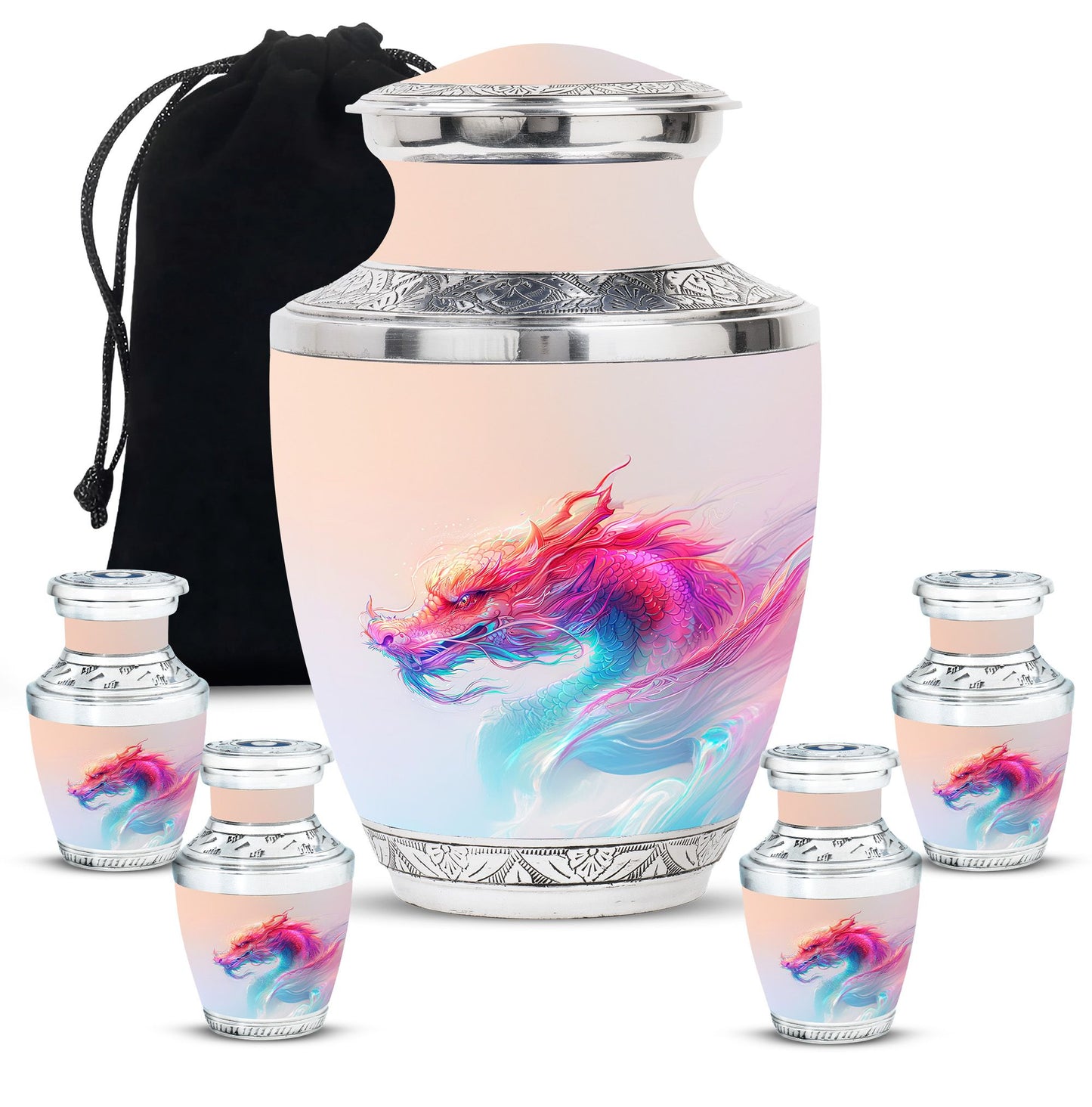 Personalized Beach Keepsake Urn for Human Ashes - 10-inch, 200 cu in - Yatskia