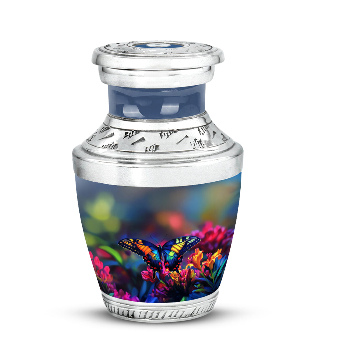 Resplendent Blue Butterfly Cremation Urn for Ashes - Yatskia