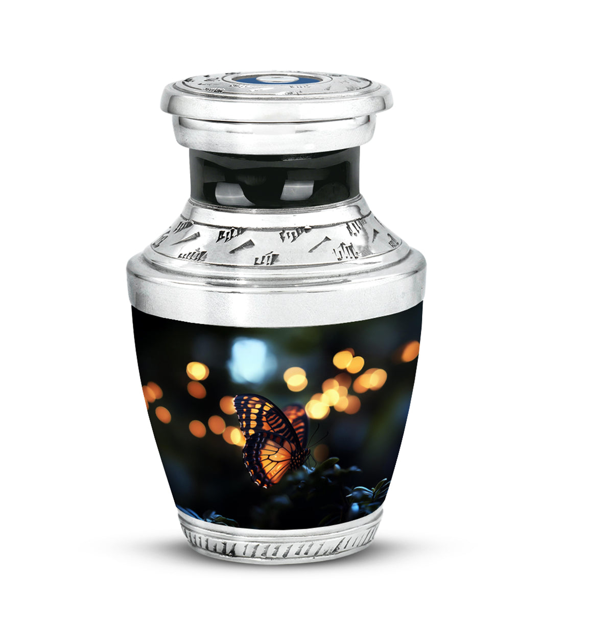 Personalized Eternal Butterfly Cremation Urns - Black - Yatskia