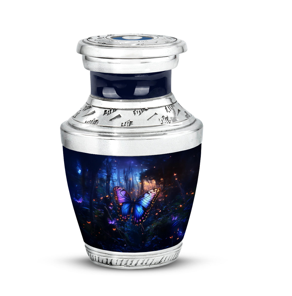Blue Venerable Butterfly Cremation Urns for Human Ashes - Yatskia