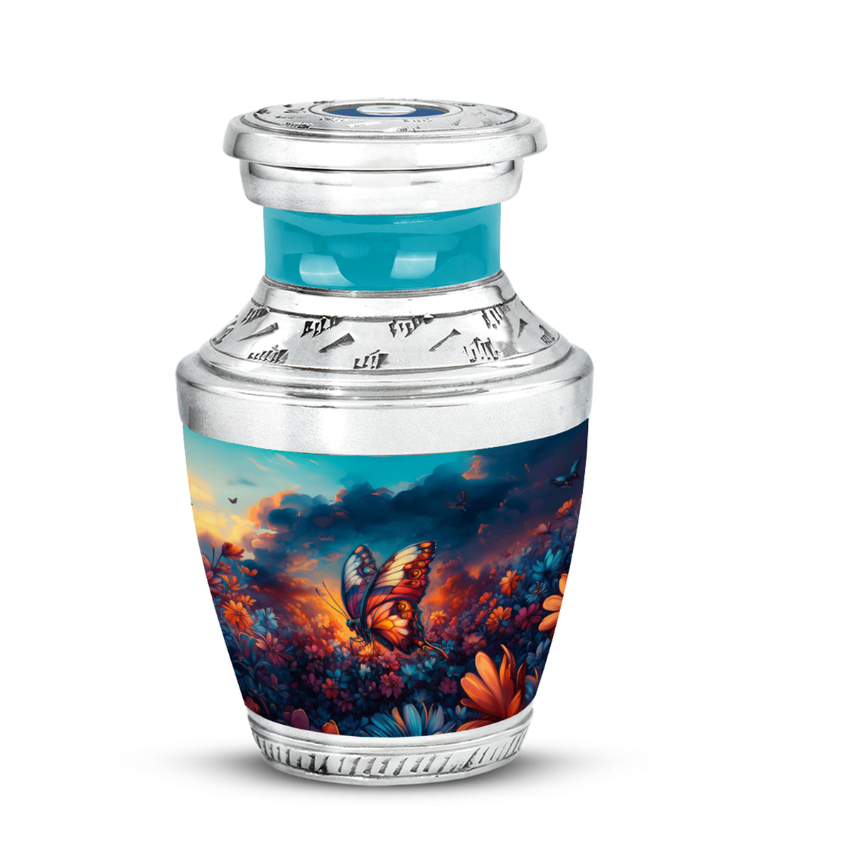 Blessed Butterfly Cremation Urns for Human Ashes - Blue - Yatskia