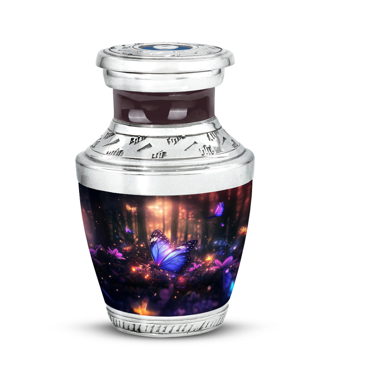 Sublime Butterfly Cremation Urns for Human Ashes - Black - Yatskia