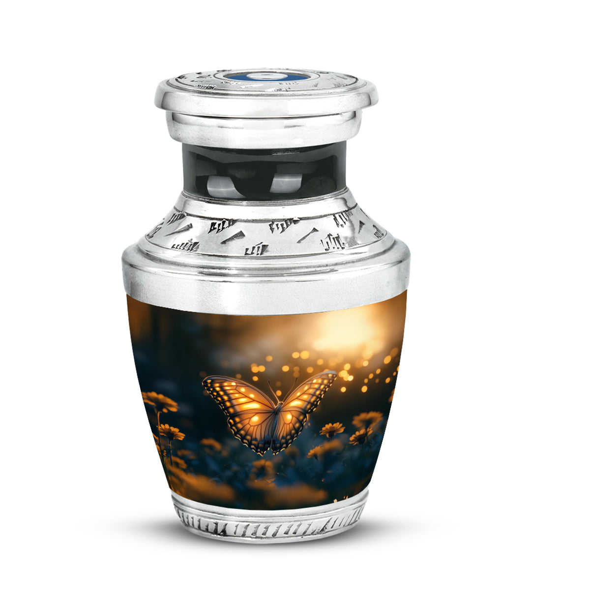 Black Butterfly Honor Cremation Urns for Human Ashes - - Yatskia