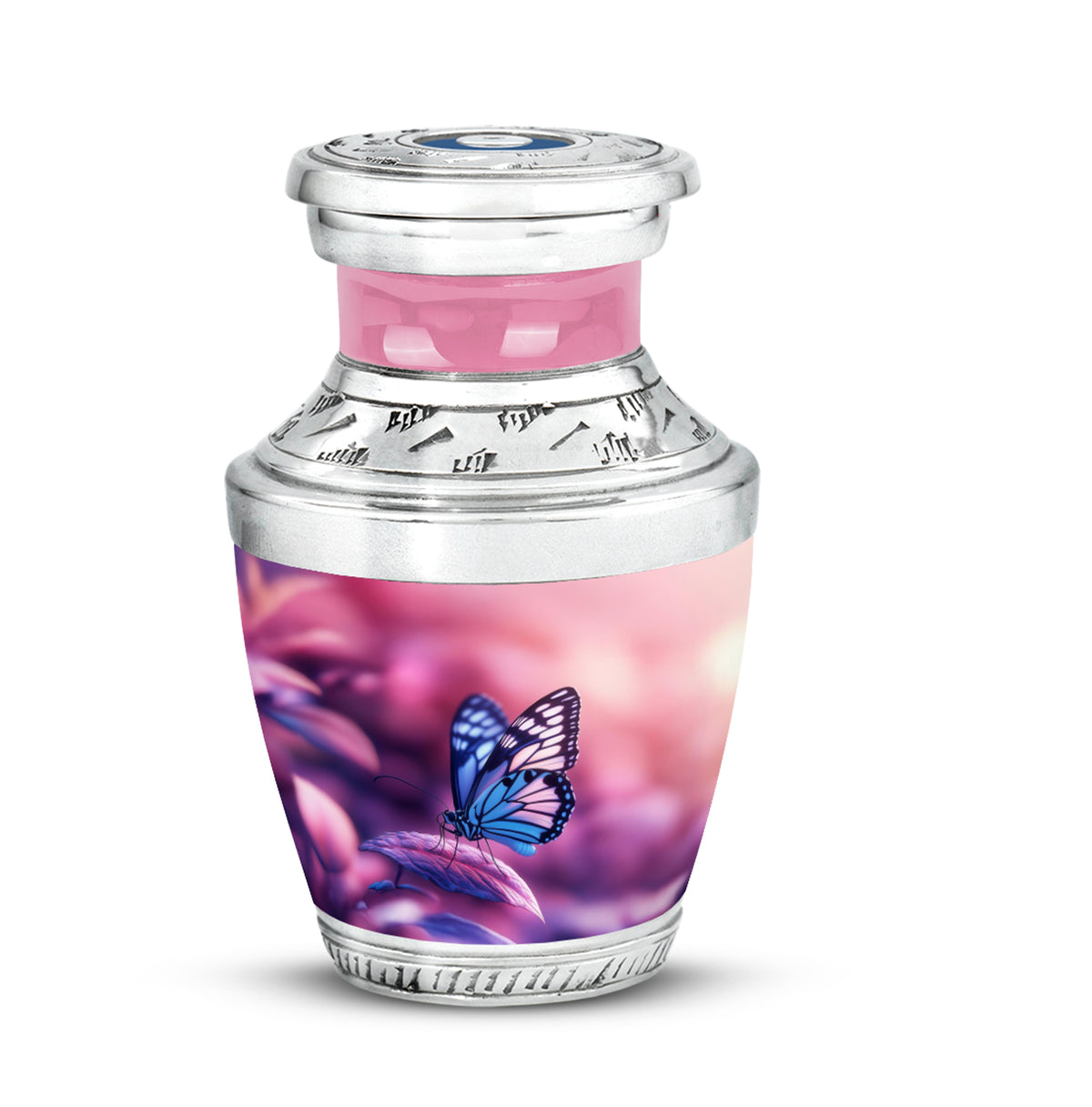 Pink Butterfly Comfort Cremation Urns for Human Ashes - Yatskia