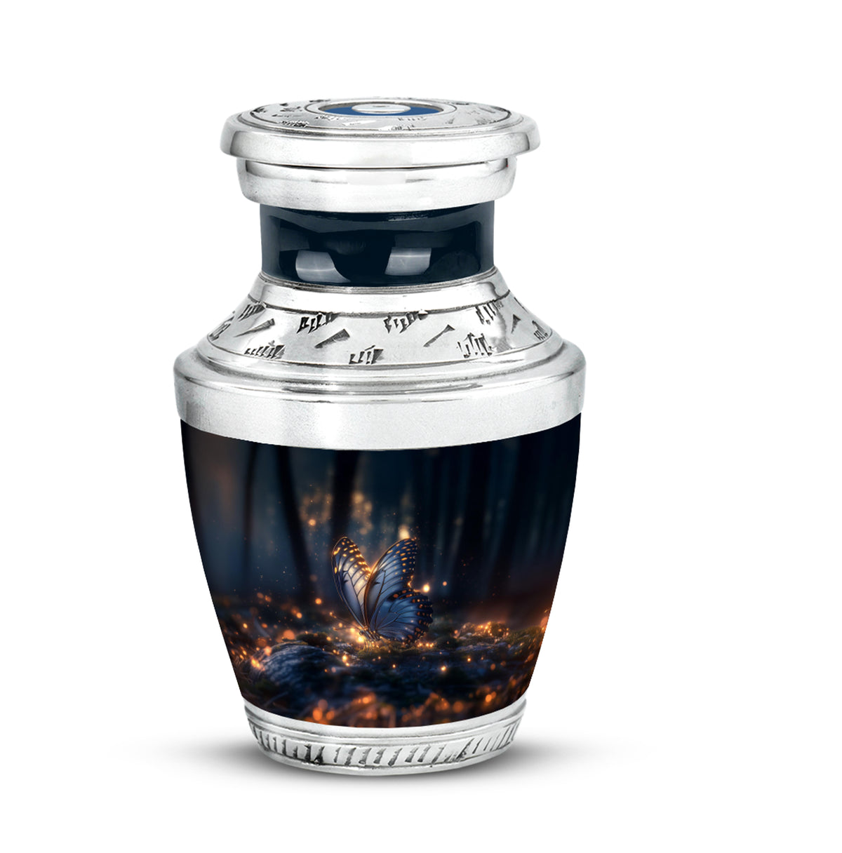 Personalized Butterfly Cremation Urns - Wondrous Black - Yatskia