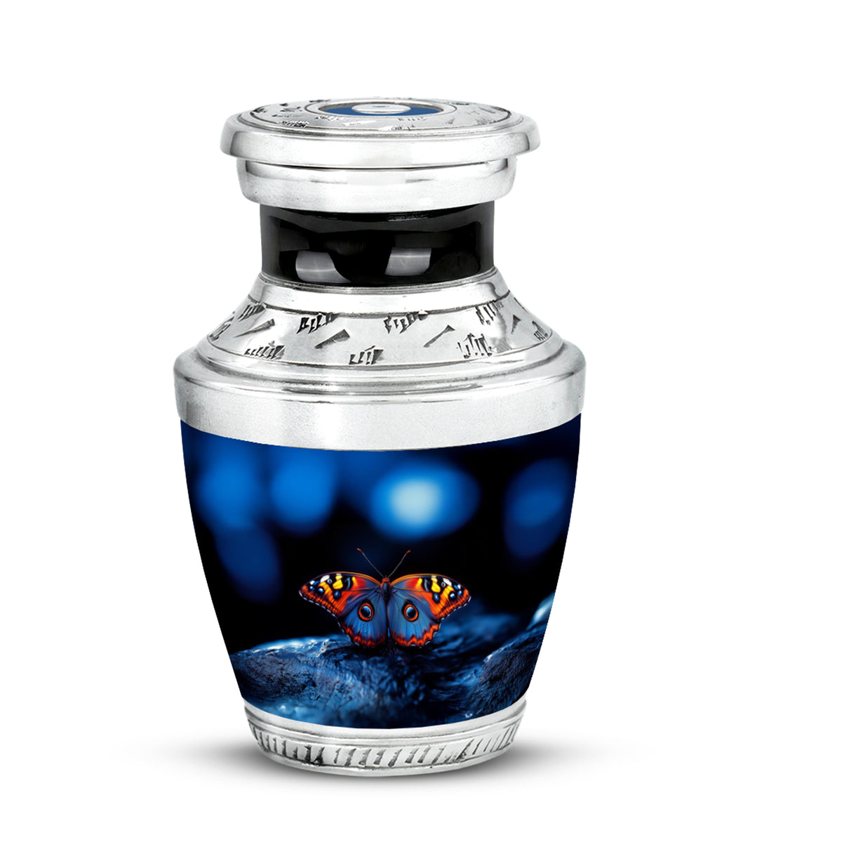 Harmonious Butterfly Cremation Urns for Human Ashes - Black - Yatskia