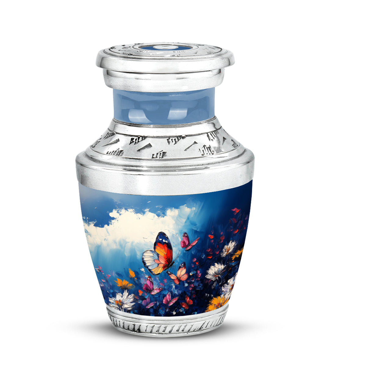 Blue Butterfly Cremation Urns - Enduring Treasure - Yatskia