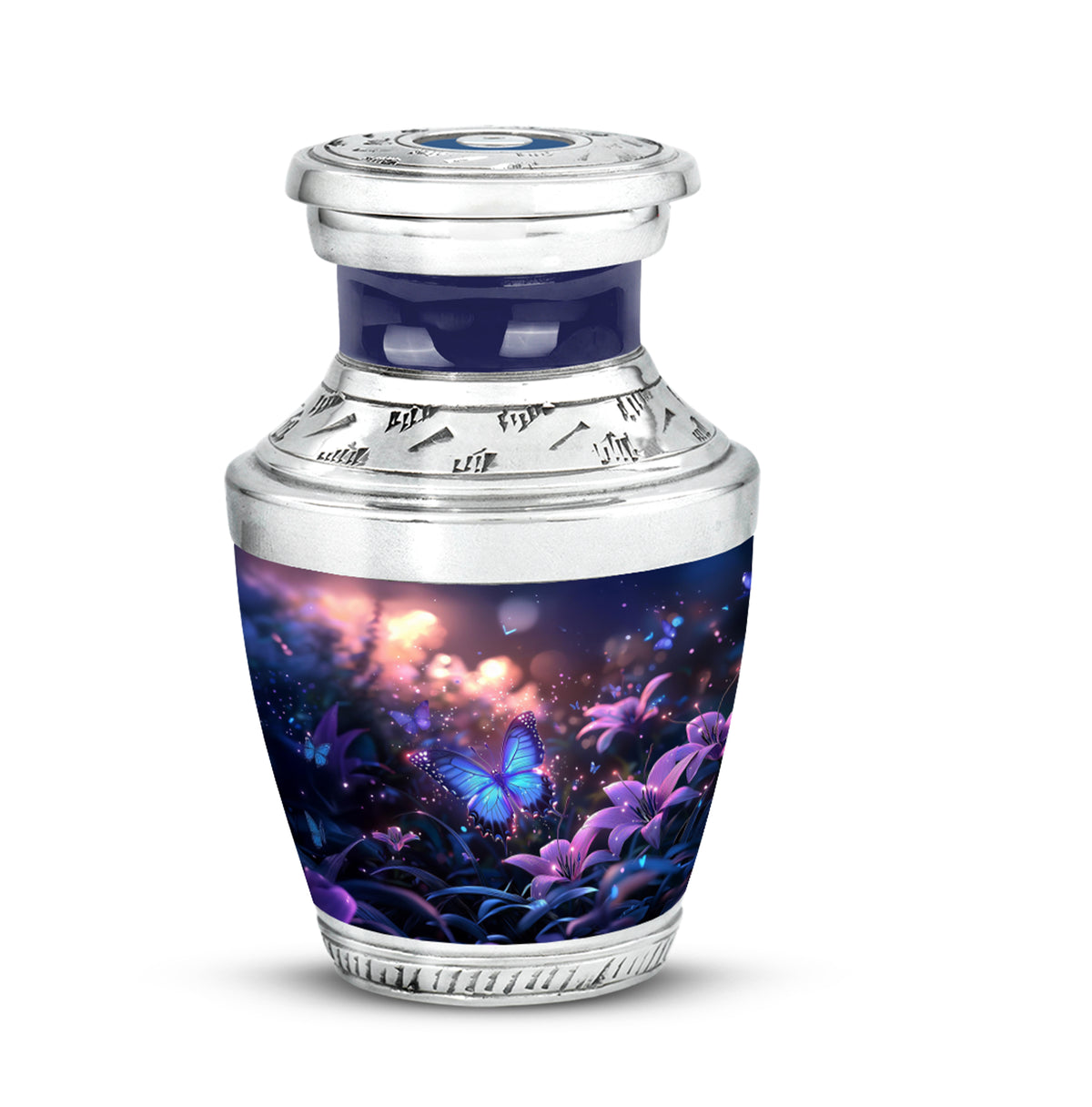 Personalized Pink Steadfast Butterfly Cremation Urns for Human Ashes - Yatskia