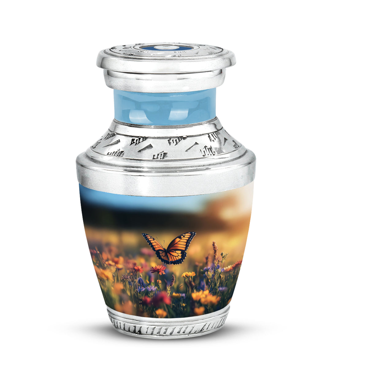 Blessed Butterfly Cremation Urns for Human Ashes - Black - Yatskia