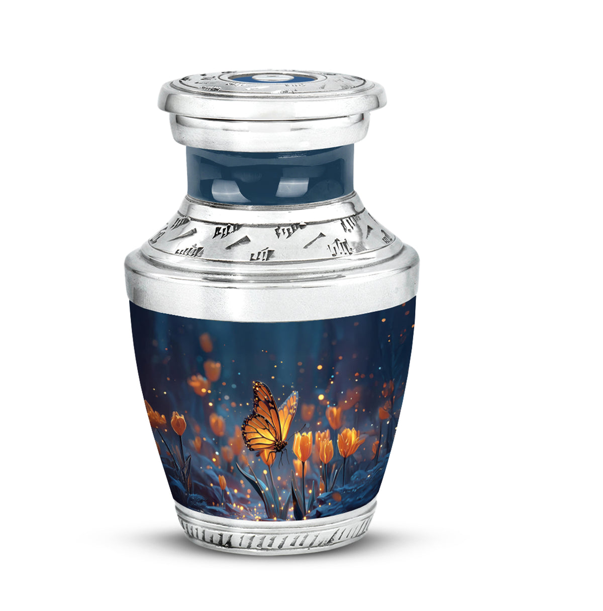 Blue Butterfly Haven Cremation Urns for Human Ashes - Yatskia