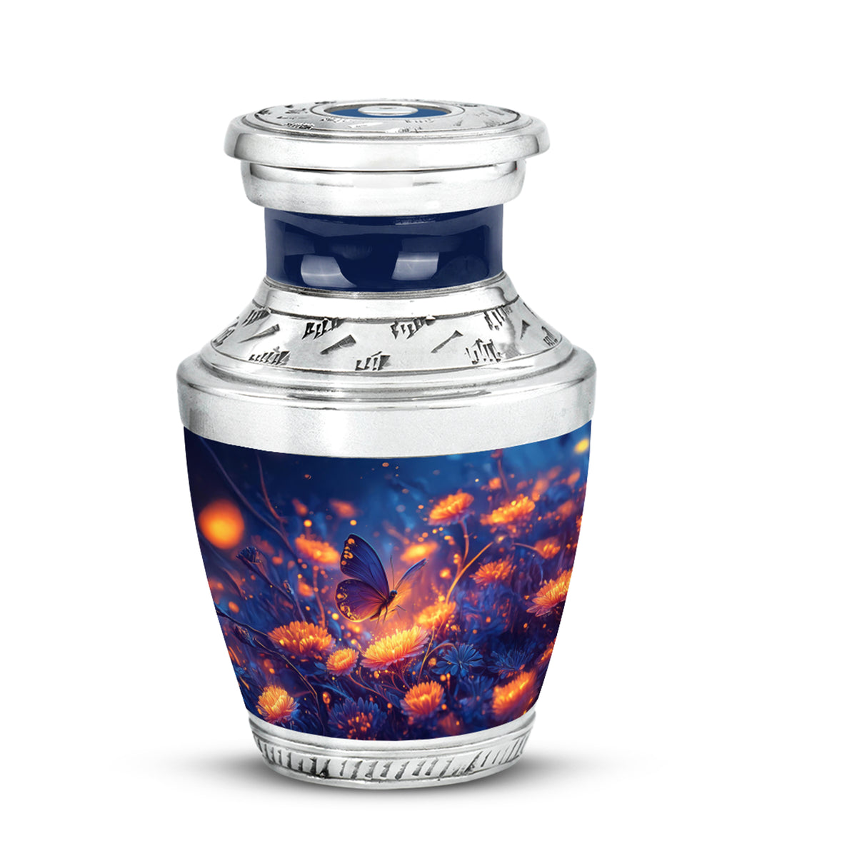 Blessed Butterfly Cremation Urns for Human Ashes - Blue - Yatskia