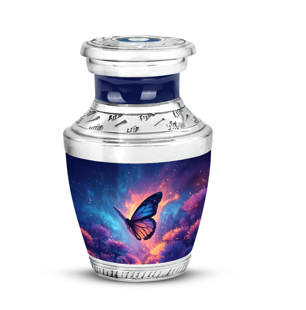 Inspiring Blue Butterfly Embrace Urn for Human Ashes - Yatskia