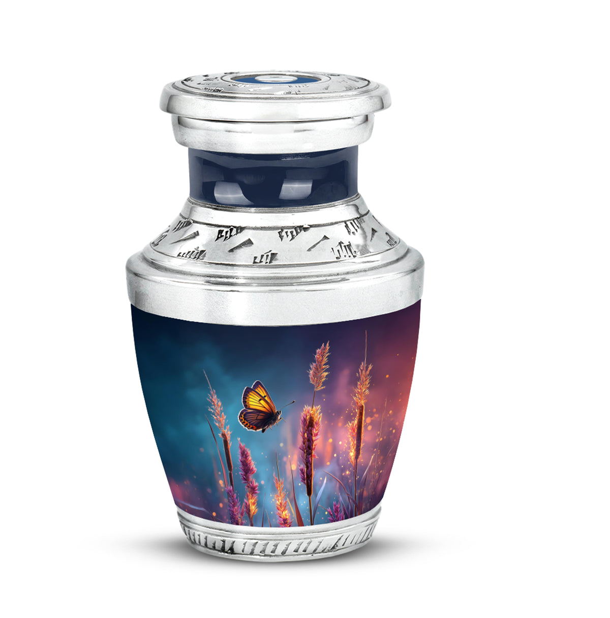 Personalized Blue Butterfly Cremation Urns for Ashes - Transcendent - Yatskia