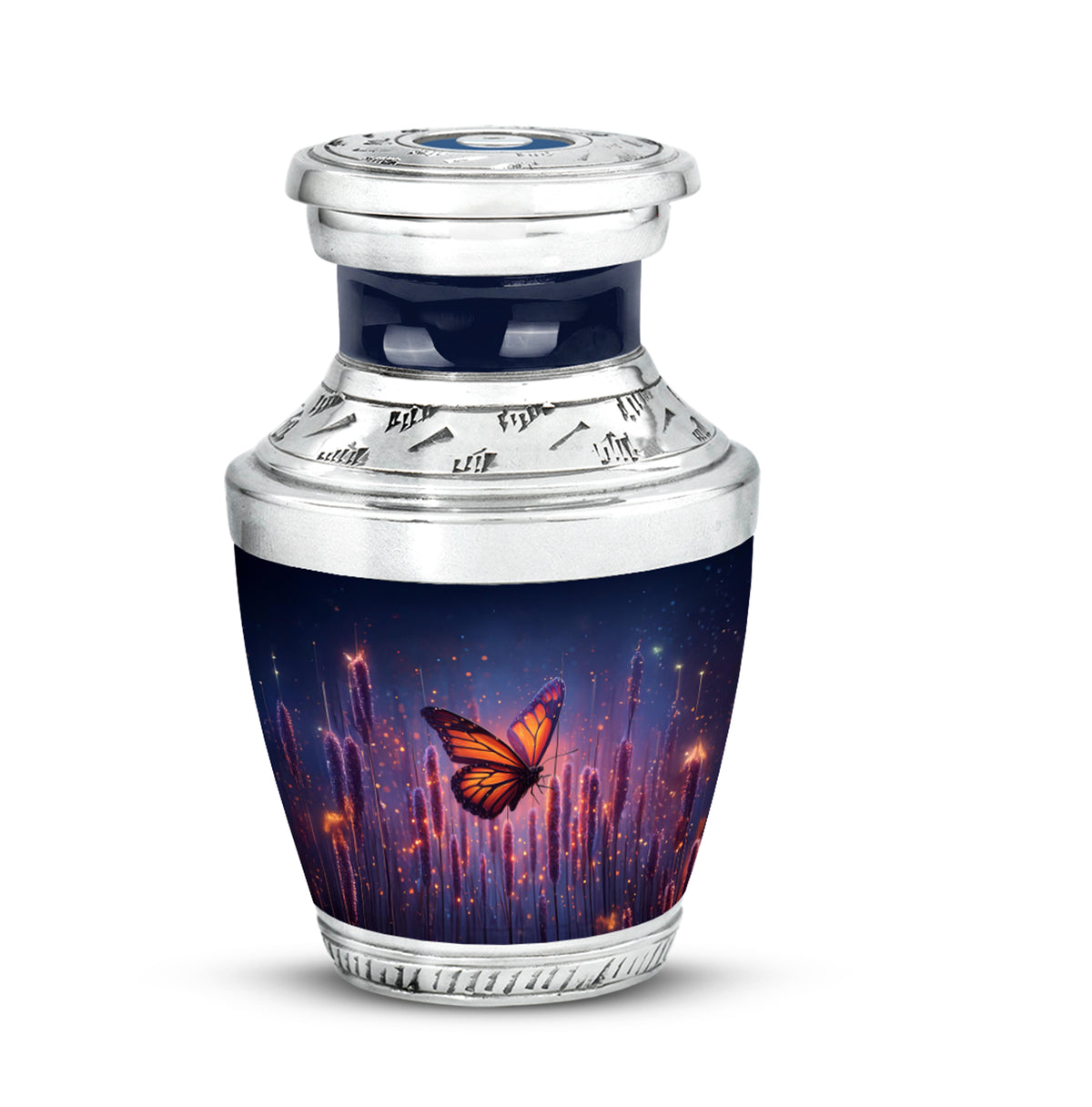 Sublime Butterfly Cremation Urns for Human Ashes - Blue - Yatskia
