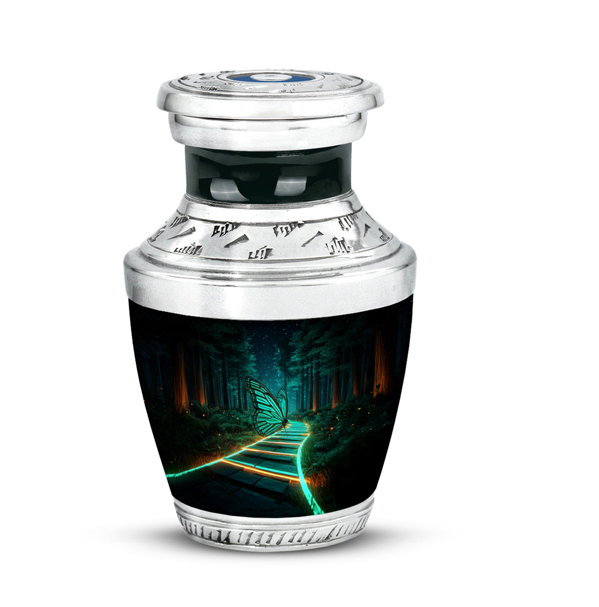 Black Butterfly Heritage Cremation Urns for Human Ashes - - Yatskia