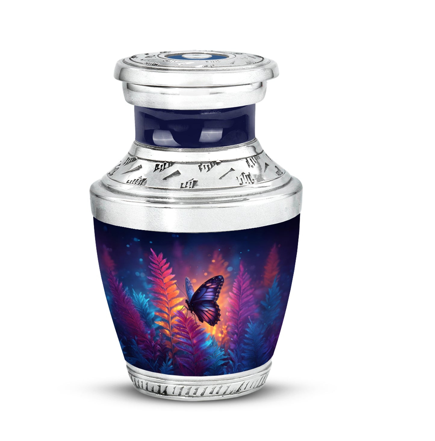 Harmonious Butterfly Cremation Urns for Human Ashes - Blue - Yatskia