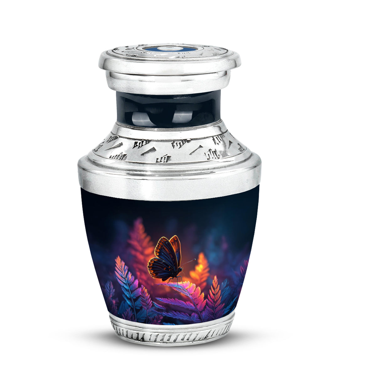 Blue Sacred Butterfly Cremation Urns for Human Ashes - Yatskia