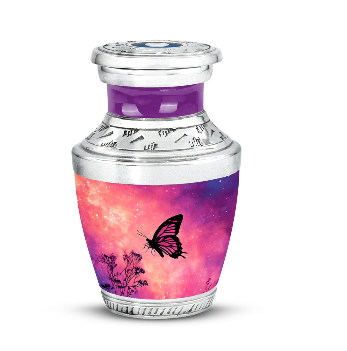 Personalized Pink Butterfly Cremation Urns for Ashes - Peaceful - Yatskia