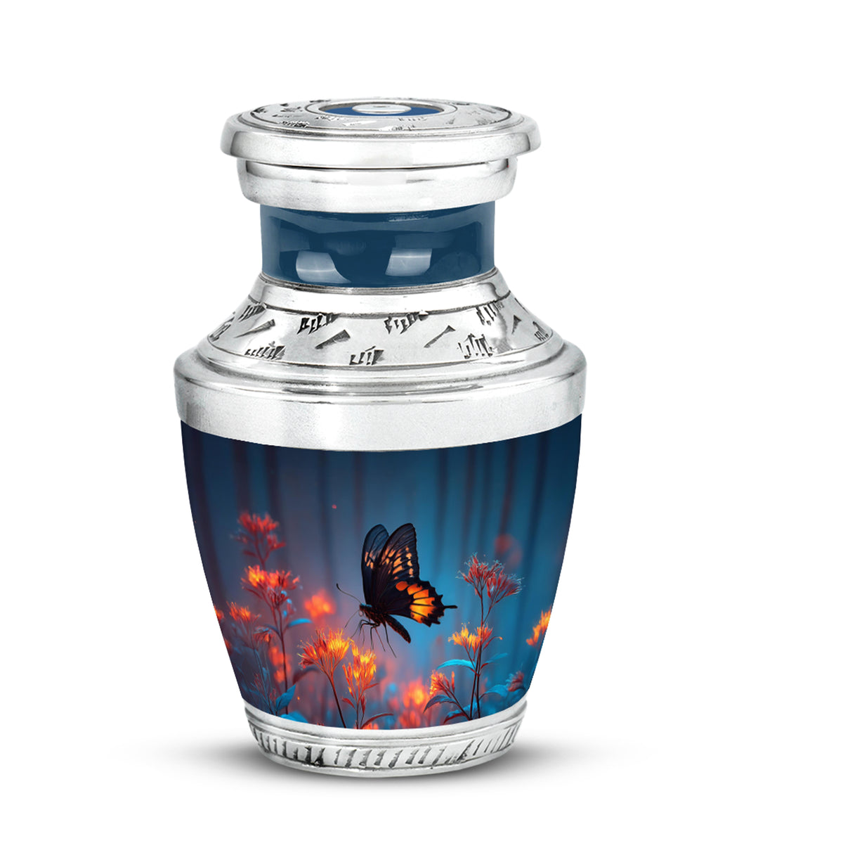 Distinguished Blue Butterfly Cremation Urn for Ashes - Yatskia