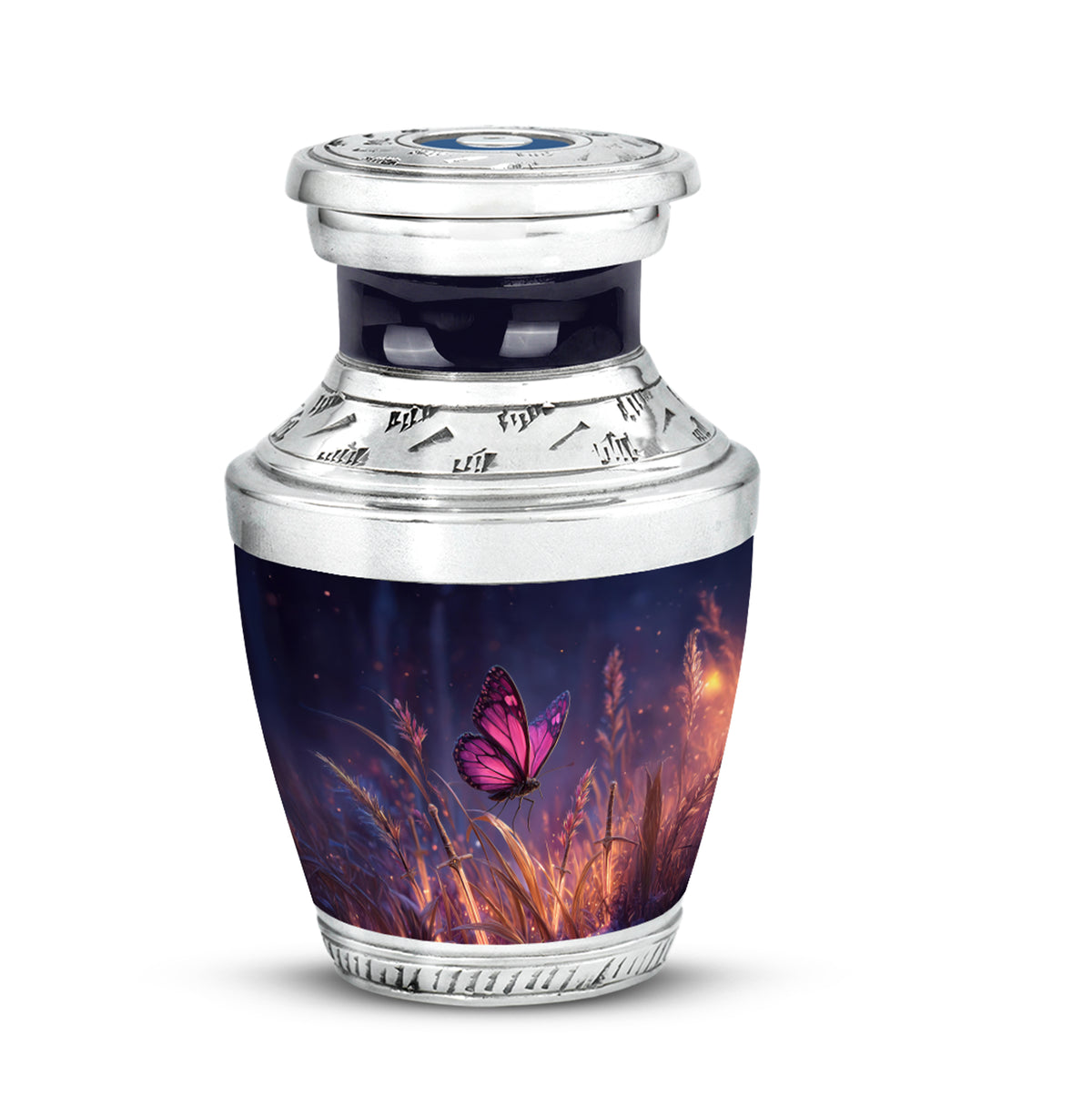 Personalized Seraphic Butterfly Cremation Urns - Blue - Yatskia