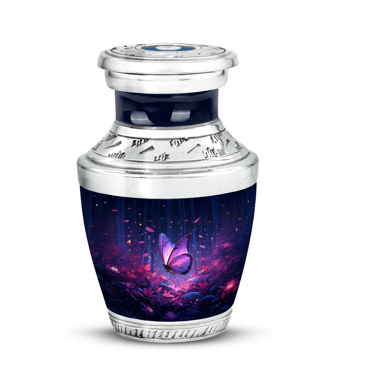 Blue Breathtaking Butterfly Memorial Urn for Ashes - Yatskia