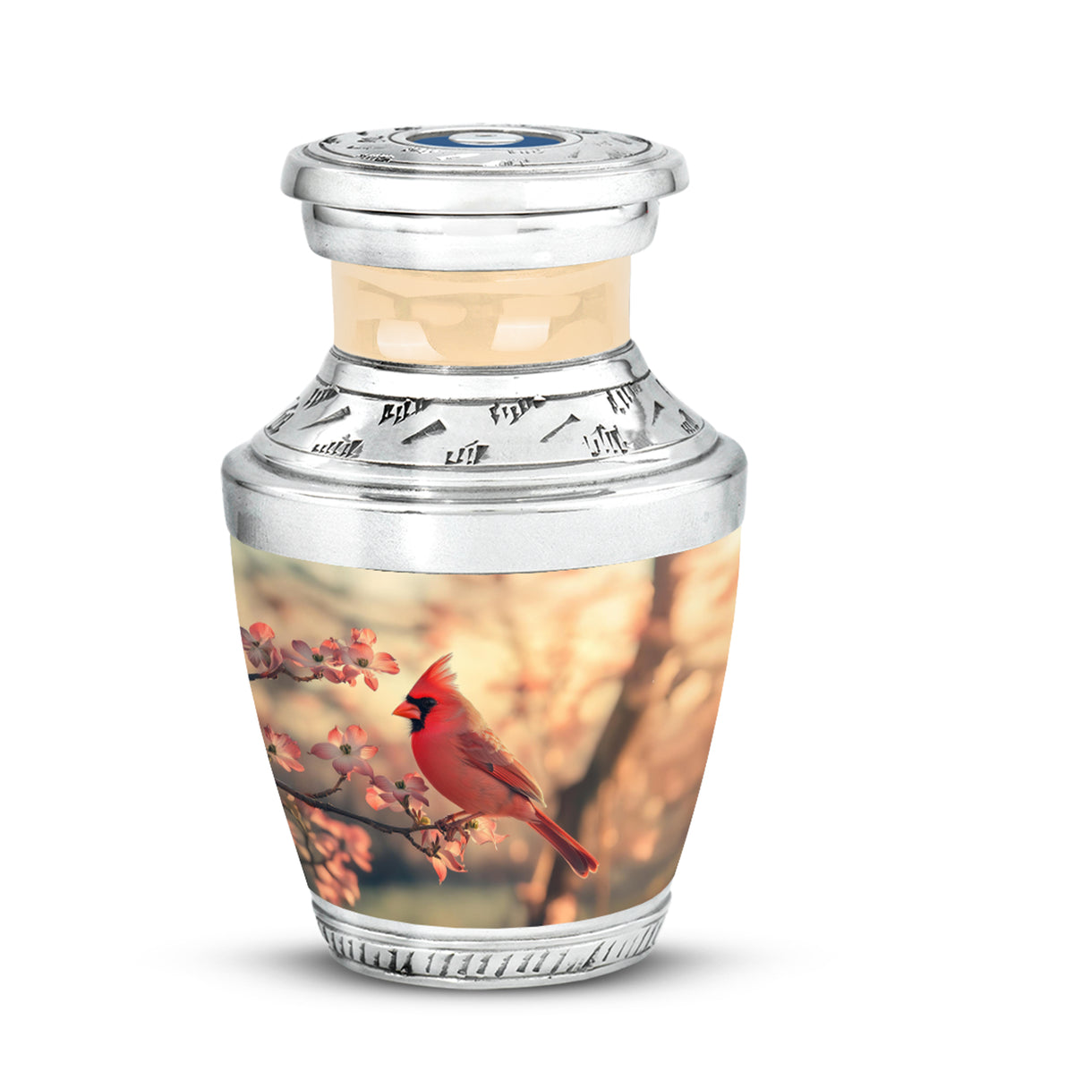 Radiant Cardinal Memorial Cremation Urns - Gold - Yatskia