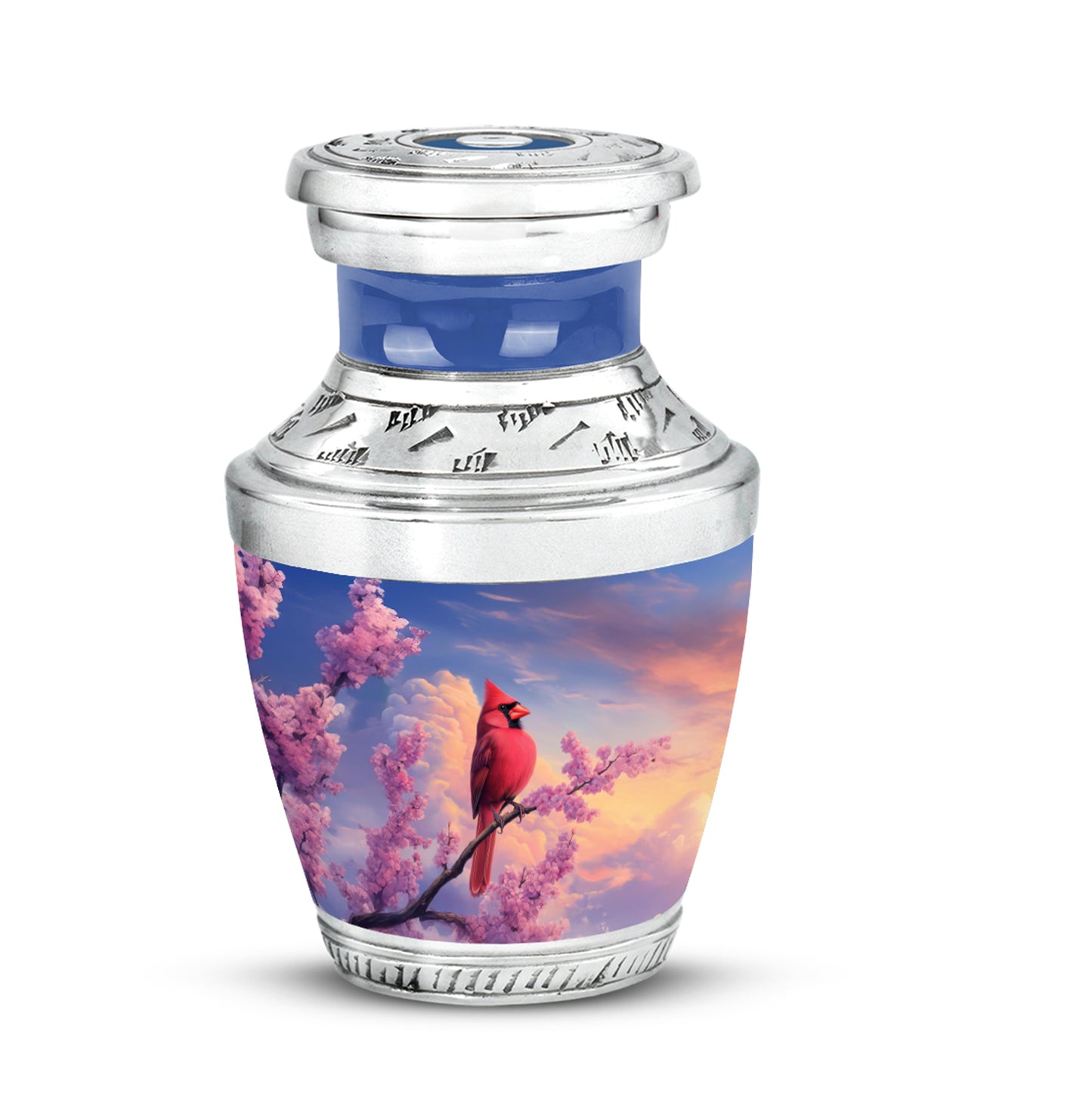 Personalized Blue Cardinal Cremation Urns for Ashes - Enchanting - Yatskia