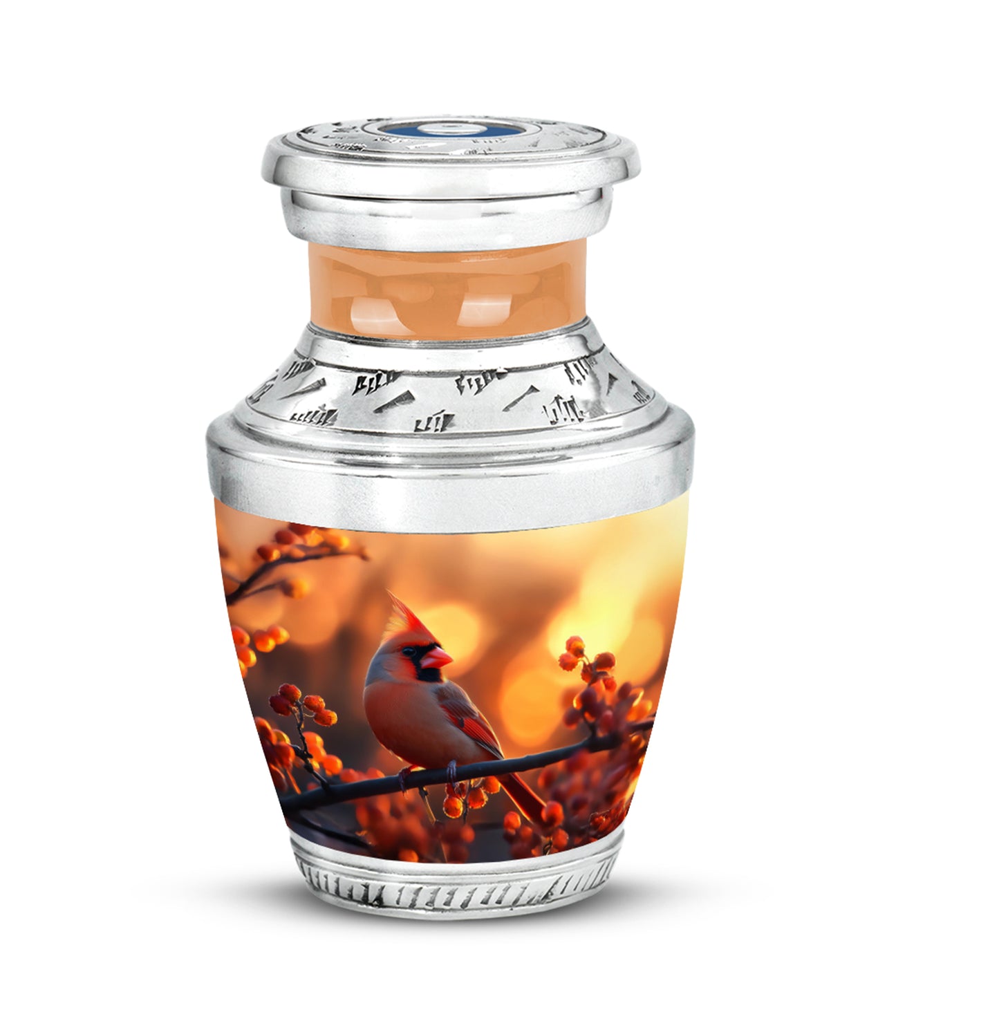 Gold Cardinal Embrace Cremation Urns for Human Ashes - Yatskia