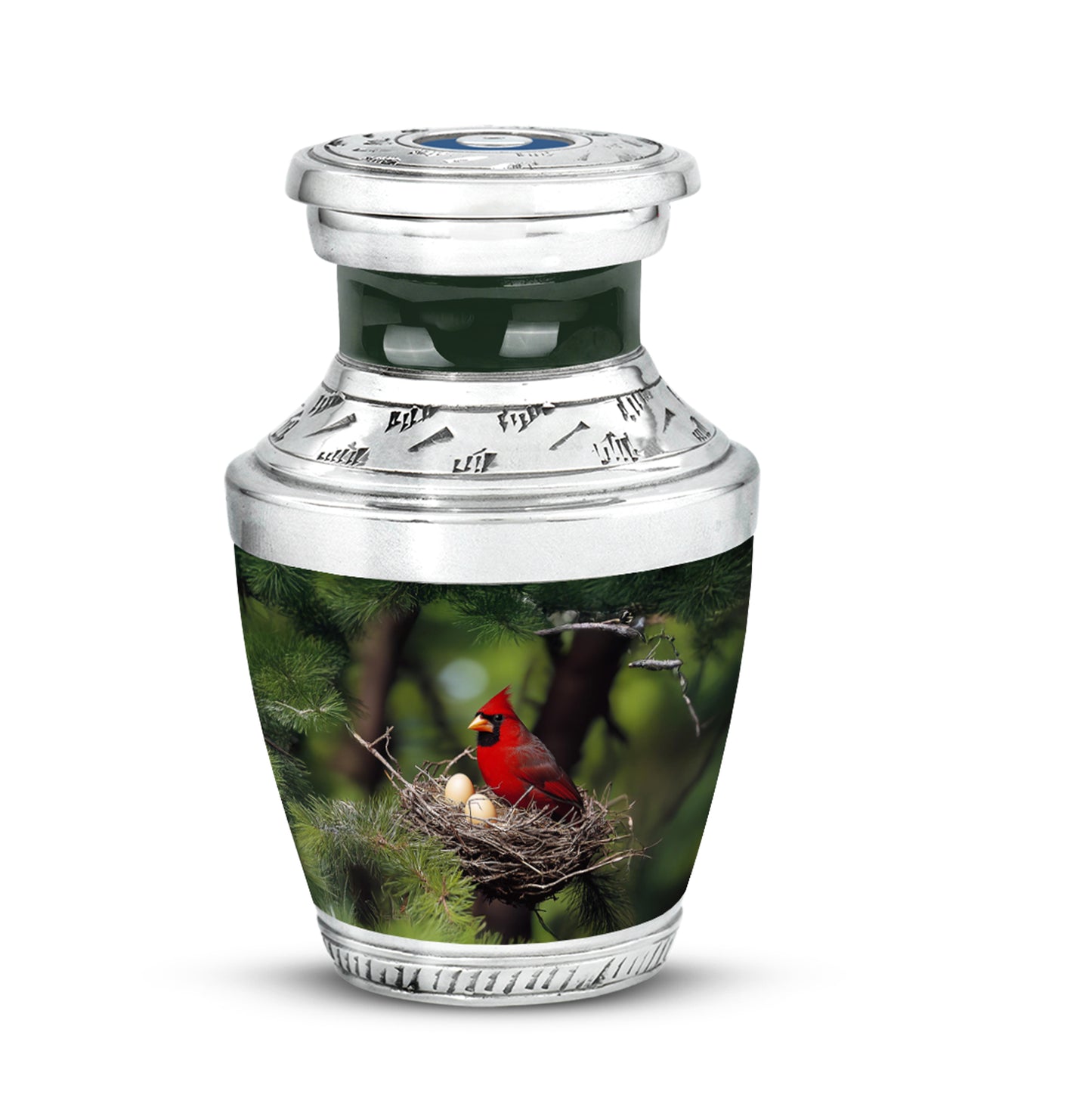 Green Cardinal Cremation Urns - Imperial Celebration - Yatskia