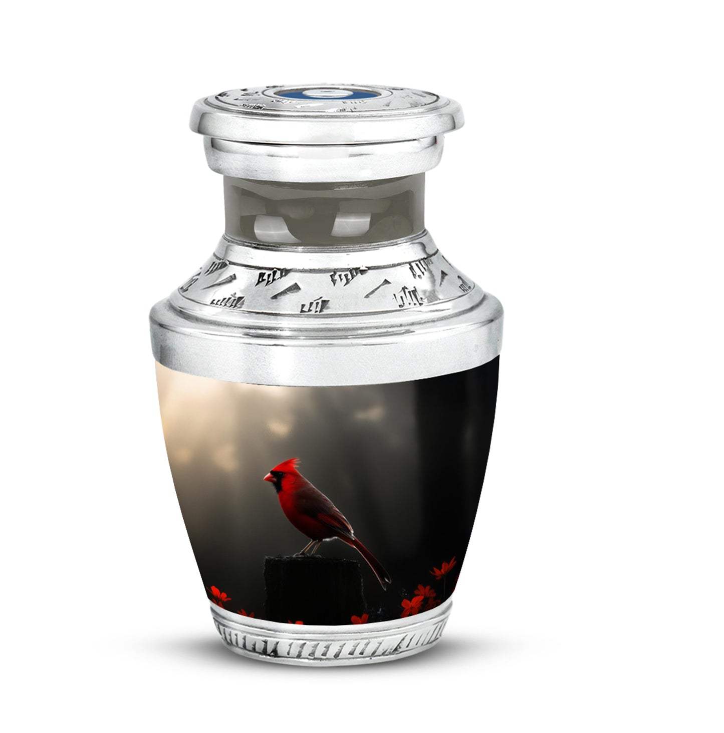 Black Comforting Cardinal Memorial Urn for Ashes - - Yatskia