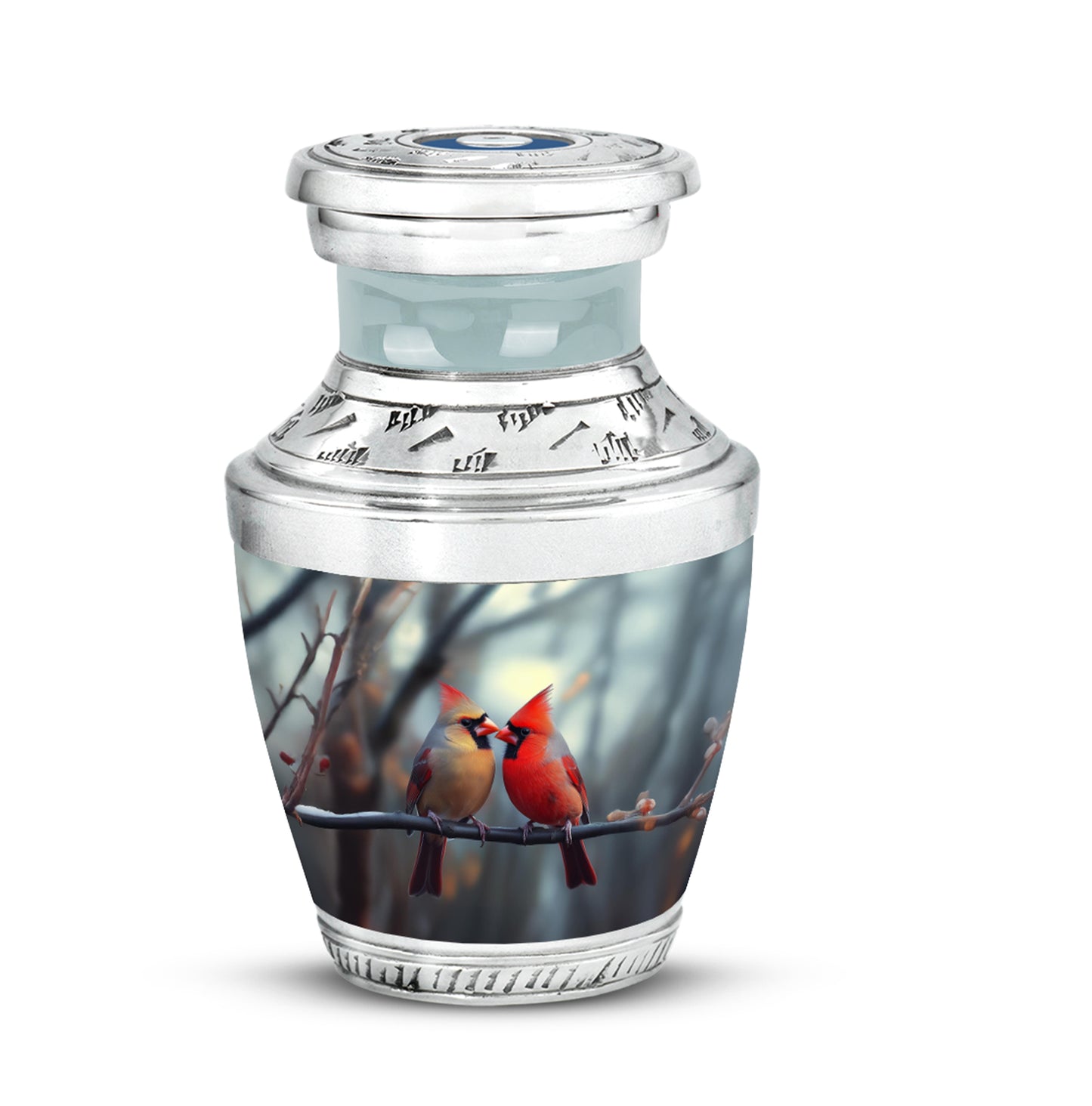 Gray Cardinal Cremation Urns - Honored Embrace - Yatskia
