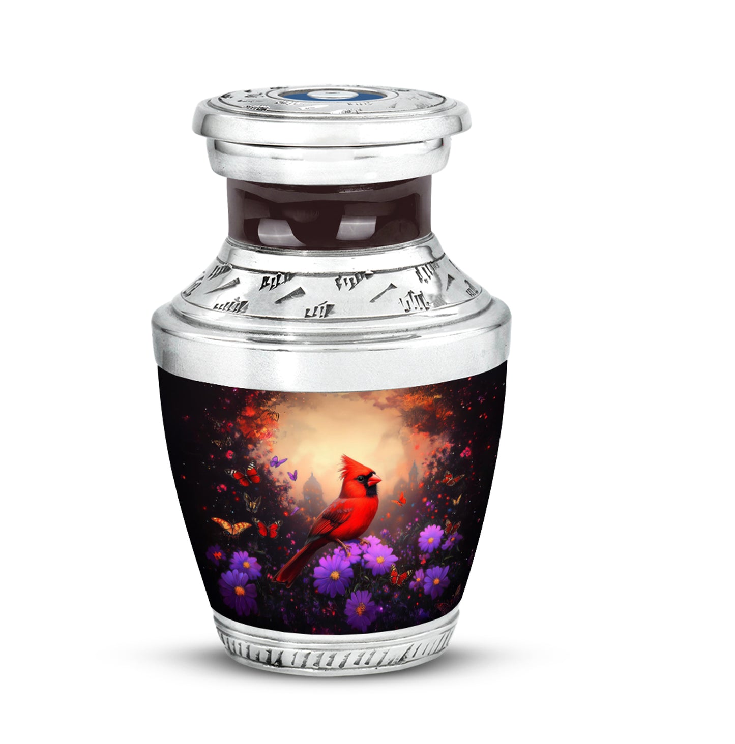 Illustrious Cardinal Memorial Cremation Urns - Black - Yatskia