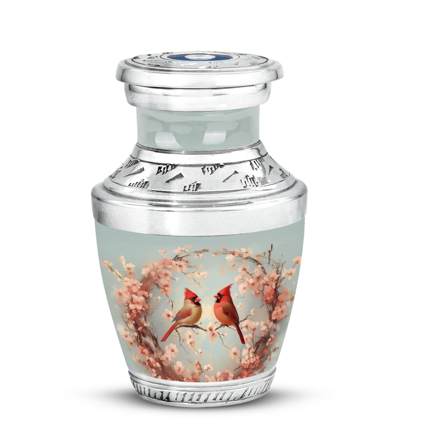 Stunning Gray Cardinal Testament Urn for Human Ashes - Yatskia